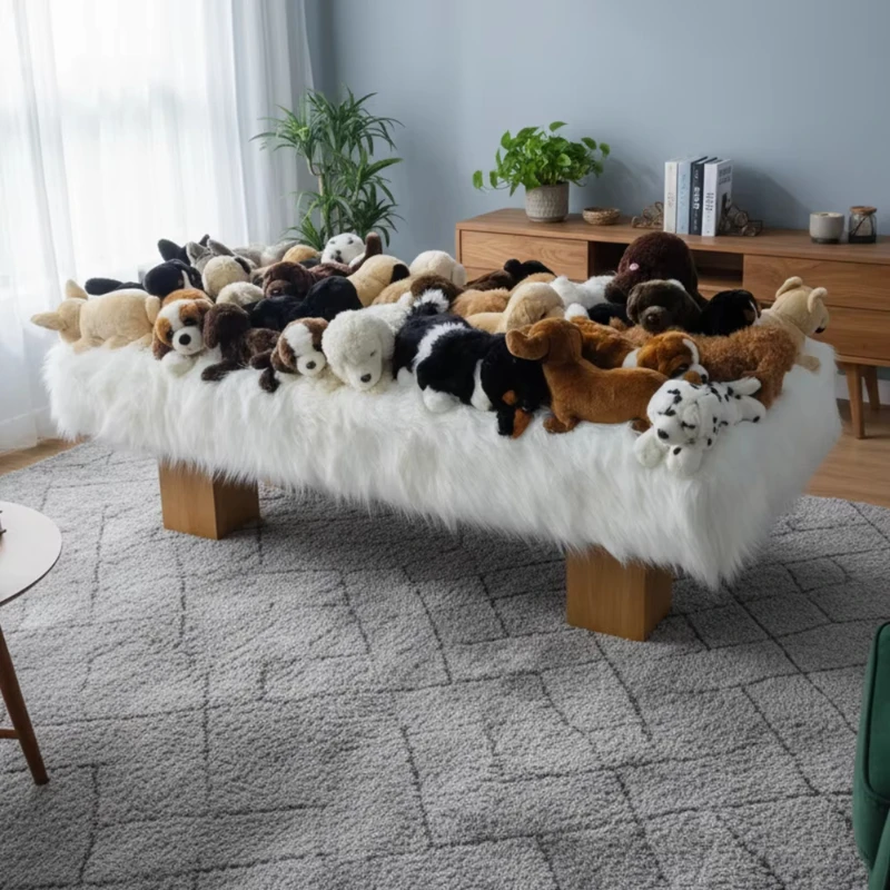 

Animal Figurine Sofa Contemporary Creative Animal Doll Couch Chair Plush Upholstered Sofa Lazy Design for Living Room Furniture