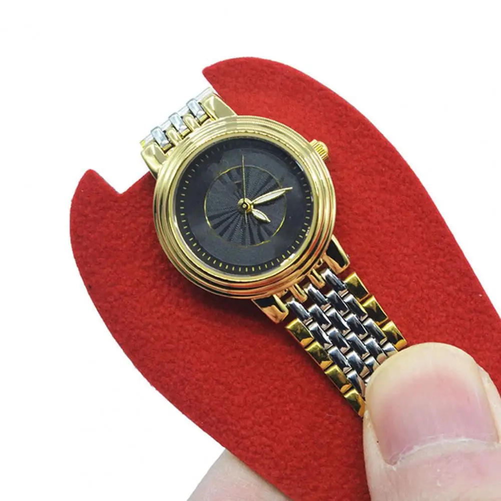 Jewelry Bracelet Watch Bag Shock-proof Snap Press Button Short Velvet Portable Jewelry Necklace Ring Packing Pouch gifts