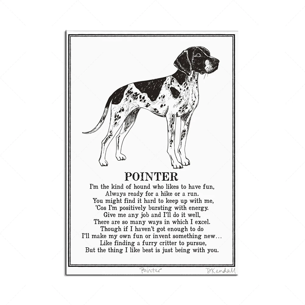 Mongrel and Mixed Breed, Schnauzer, Parson Russell Terrier, Wheaten Terrier, Jack Russell Terrier animal poster illustration poe