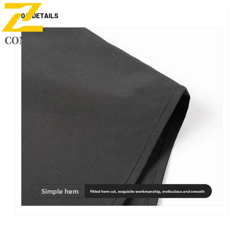 COMXZ 2025 Mens American Workwear Poplin Jacket Vintage Khaki Waterproof Coat