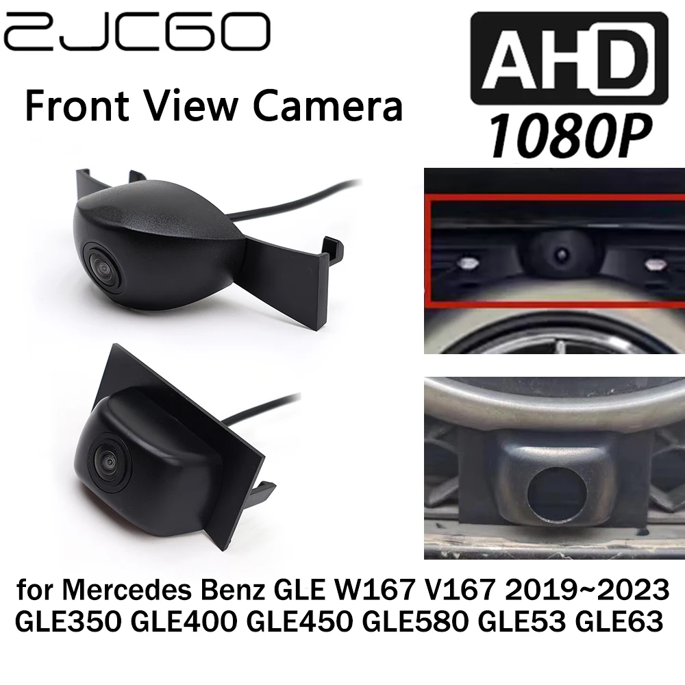 

ZJCGO Car Front View LOGO Parking Camera AHD 1080P Night Vision for Mercedes Benz GLE W167 V167 GLE350 GLE400 GLE450 2019~2023