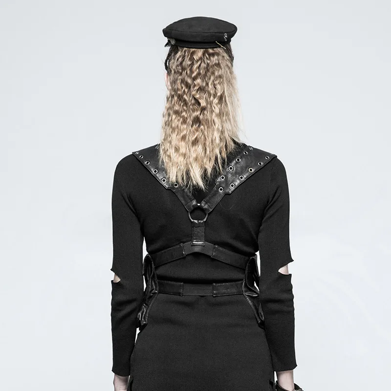 New Female Waist Bag Steampunk Women's Bag Two Shoulder Vest Armor Accessories Bag Clothing Belt Bag Fanny Pack Purse Sac Banane