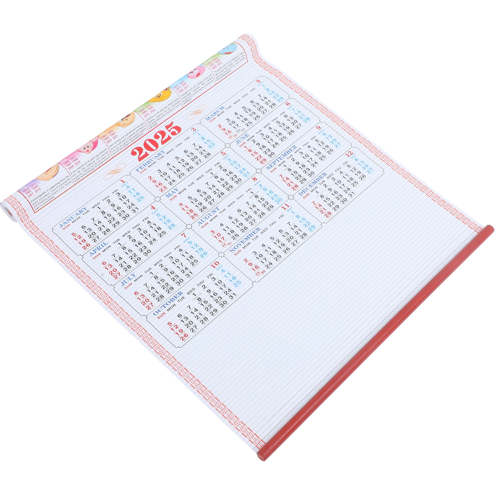

Hanging Scroll Calendar 2025 Snake Year Planner HD Printed Monthly Wall Home OfficeAccessory Sturdy Clear Dating