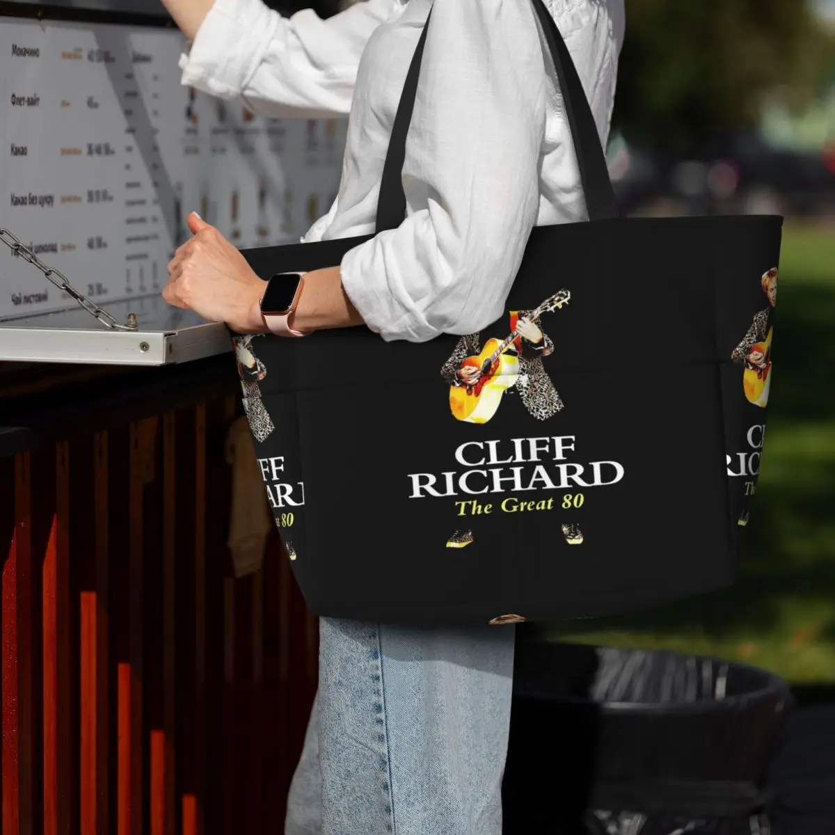 

Американская легенда, певица, автор песен, актер Клиф Ричард, пляжная большая сумка, спортивная сумка для спортзала, йоги, большая сумка-тоут, женская дорожная сумка