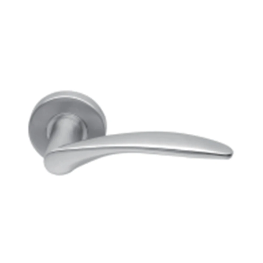 2PC SUS304 Stainless Door Handles Anti-rust Fire Door Handle Round Bar Metal Dolphin Design For Bedroom Bathroom Home Hardware