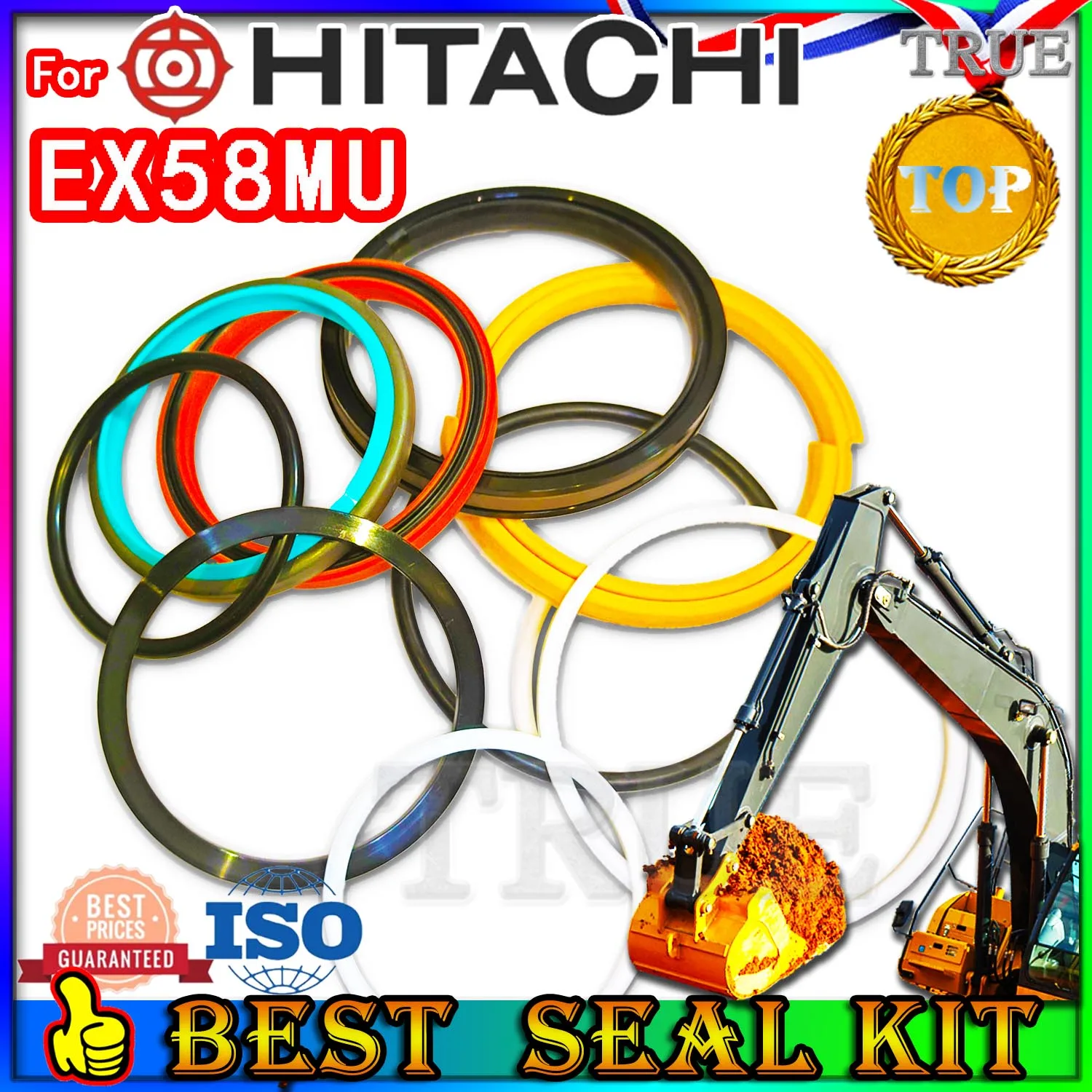 

For Hitachi EX58MU Oil Seal Repair Kit Boom Arm Bucket Excavator Hydraulic Cylinder Hit Washer Skf Service Orginal Quality Track