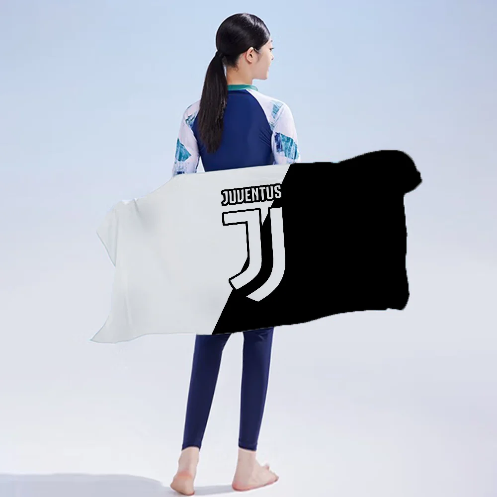 J-Juventus F.C ZebraS Quick Drying Towel Camping Beach Home Fast Dry Towel for Fitness Microfiber Sauna Cloth Absorbent Portable