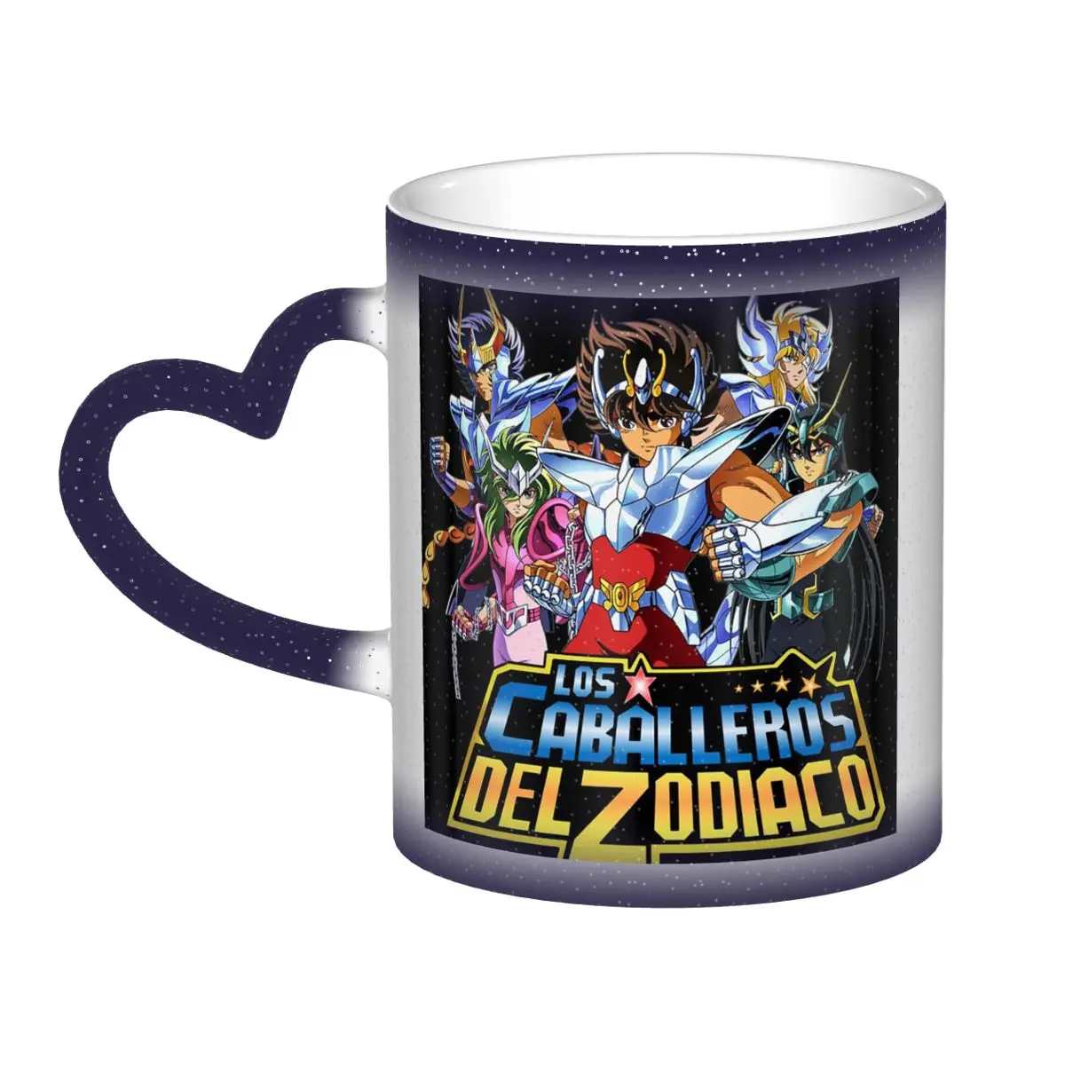 

Кружка Knights Of The Zodiac Saint Seiya, забавные керамические кофейные чашки, чайные кружки, чашка для молока, посуда для напитков, подарок для друзей