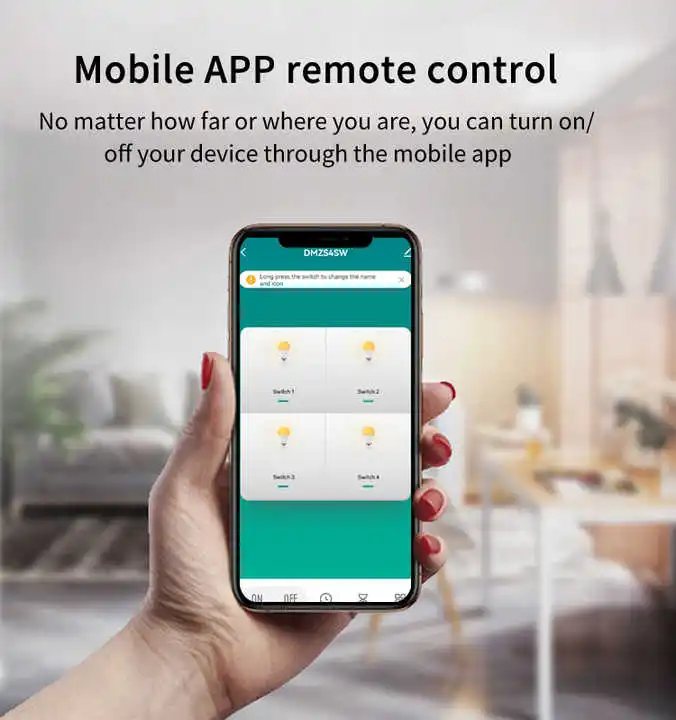 Glomarket Standard USA Design unico Pannello in vetro Tenda WiFi Smart Switch Tuya APP Telecomando Wifi Smart Shutter Switch