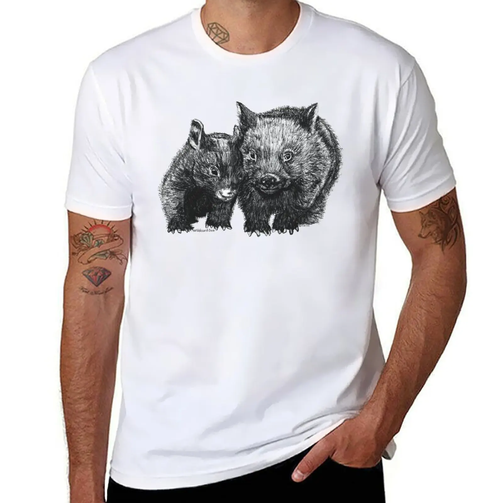

David and Betty Wombat T-Shirt t shirts with prints t shirts cotton 100% cotton t shirts man 100% T-Shirt