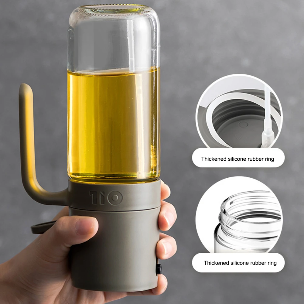 250ML Kitchen Oil Bottle Cooking Oil Spray Glass Cooking Oil Dispensers Olive Oil Sprayer Mister for Air Fryer Grilling Baking