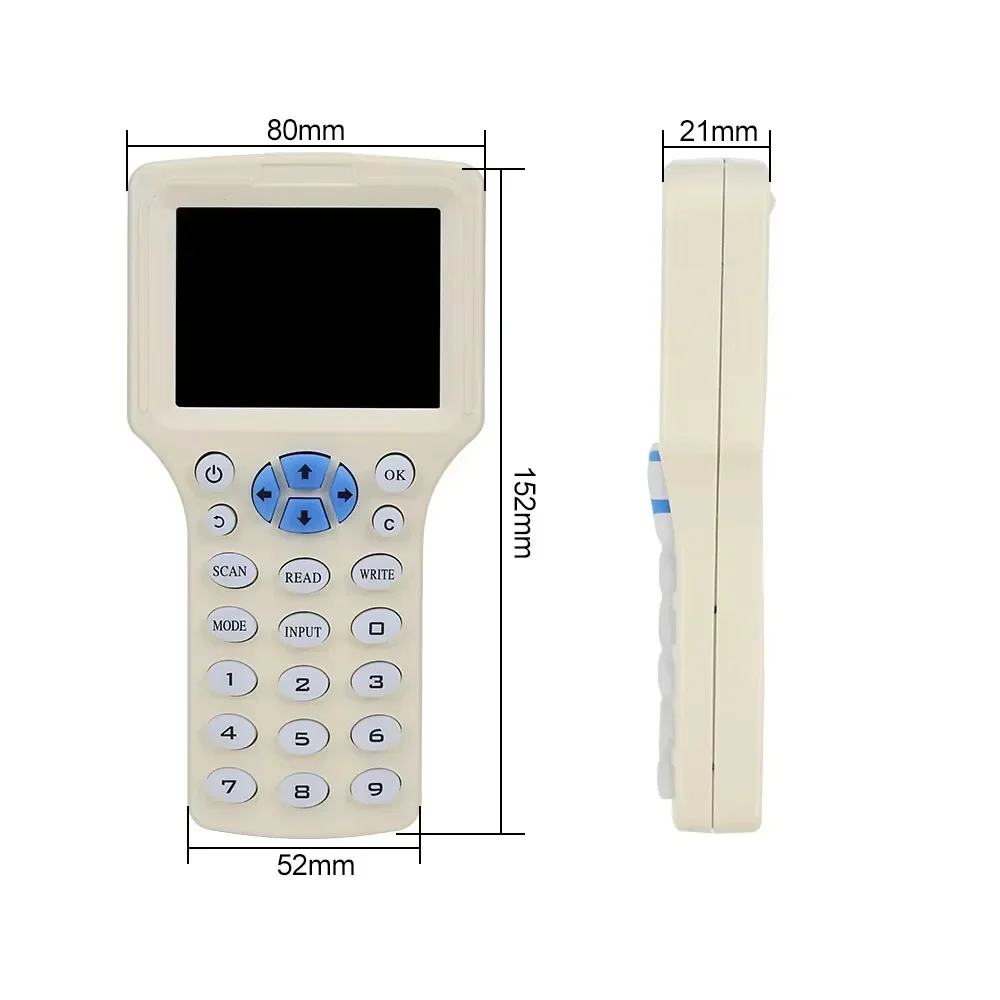 NFC Smart Card Reader Writer Duplicator 10 Frequency USB Fob Programmer Copy Encrypted Key Replicator 125K 13.56MHz RFID Copier