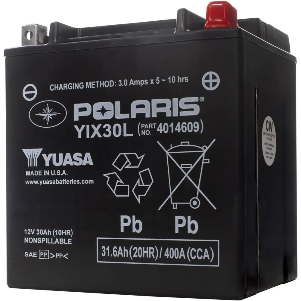 

12V 30Ah Sealed Rechargeable AGM Battery for Specific Sportsman, Scrambler, ACE, RANGER, RZR, Snowmobile, Slingshot Mode