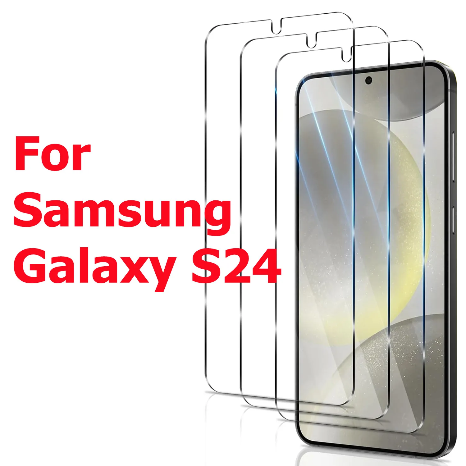 Per Samsung Galaxy S24 protezione schermo antigoccia in vetro temperato ad alta definizione