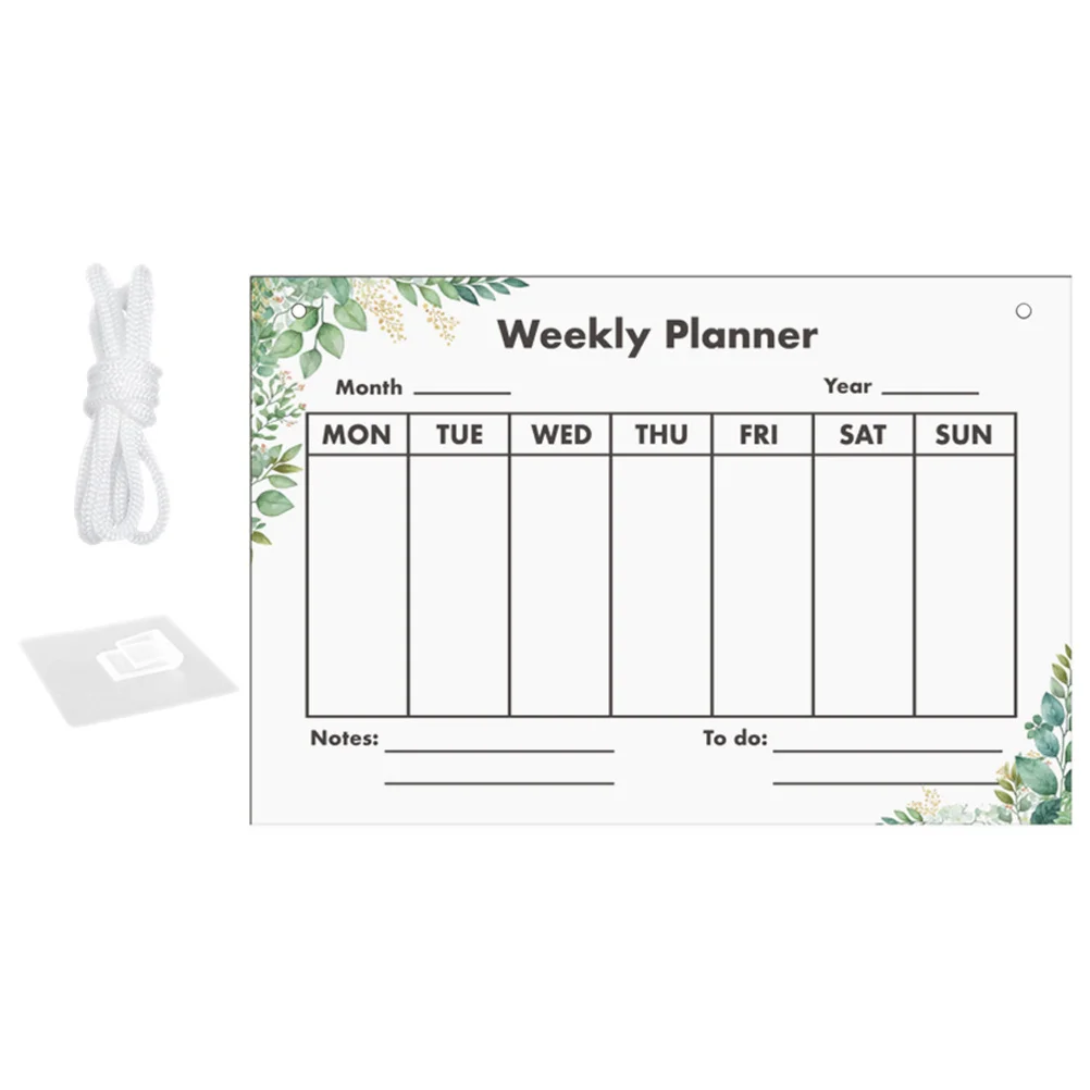 

1Set Transparent Acrylic Message Board Hanging Clear Writing Board for Home Supply Writing Boards