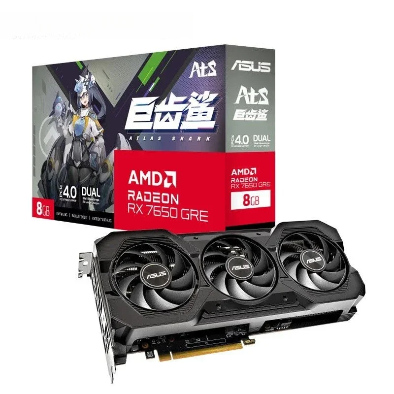 RX7650GRE  high-end, luxury three fans new, performance comparable to 4070S