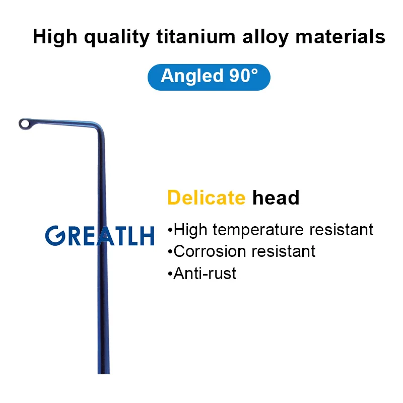 Autoclavable Retinal Detachement Hook Retinal Hook Ophthalmic Surgical Instrument