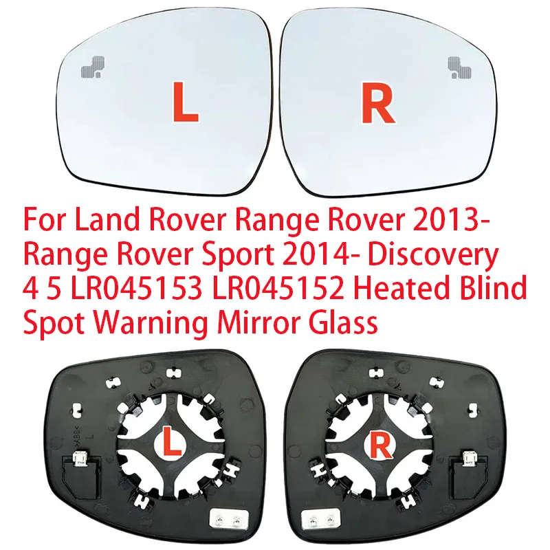 

Для Land Rover Range Rover 2013-Range Rover Sport 2014 г. - Discovery 4 5 LR045153 LR045152 Предупреждающее зеркало с подогревом для слепых зон