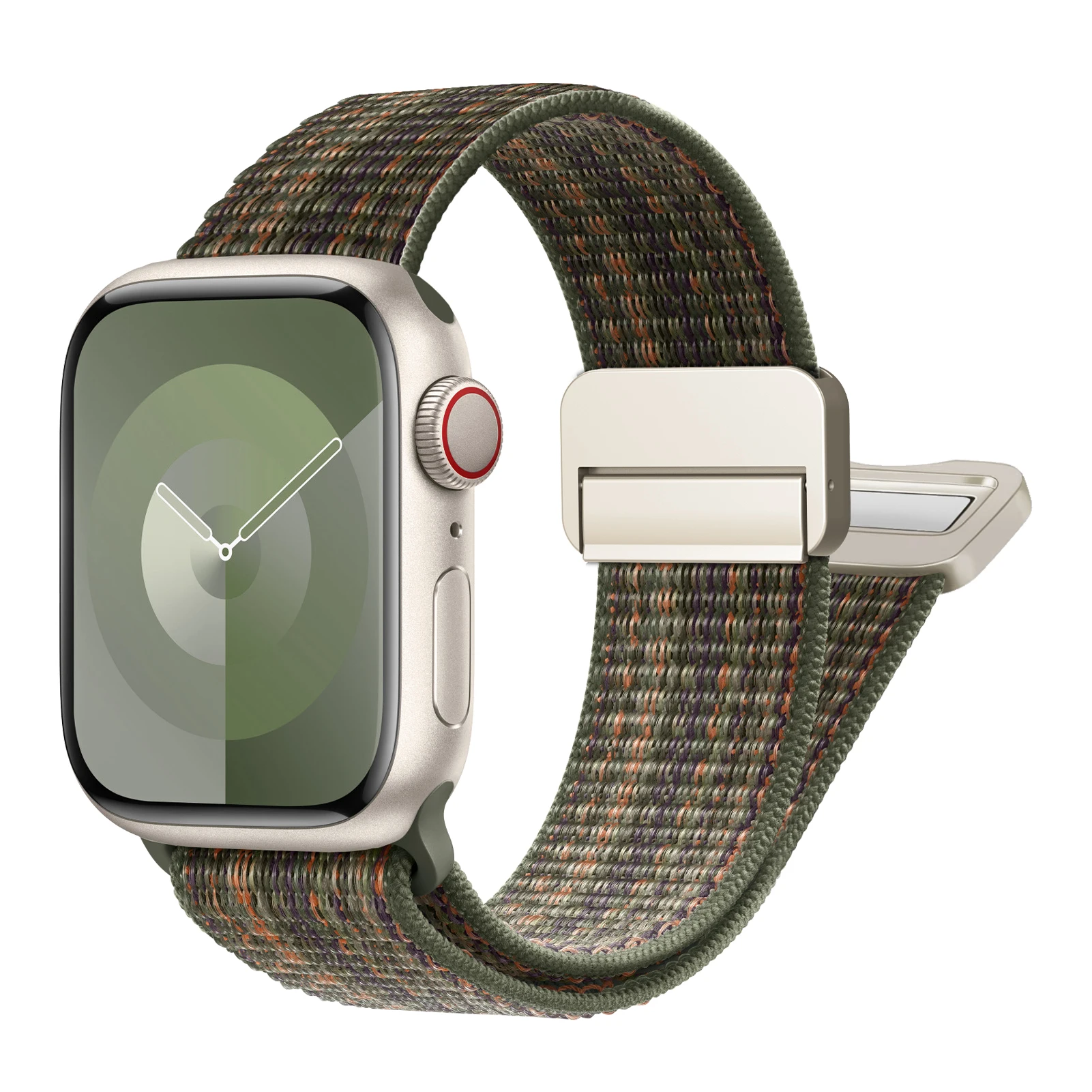 Magnetic Loop for Apple watch band 40mm 45mm 44mm 41mm 49mm 38mm 42mm Nylon bracelet iWatch series 9 8 7 6 5 3 ultra 2 se Strap