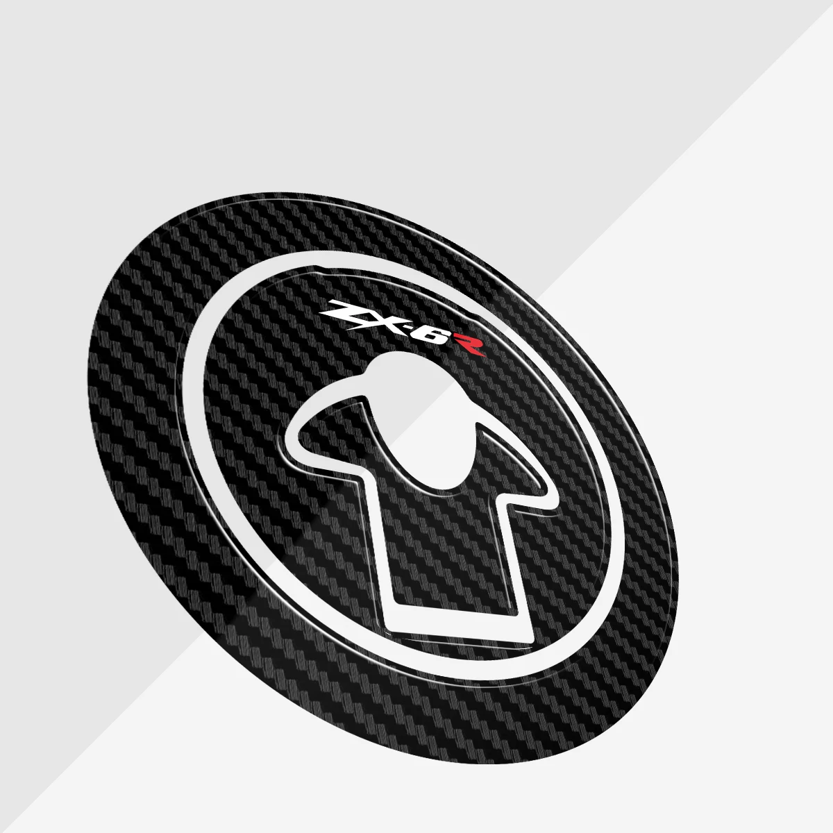 ألياف الكربون دراجة نارية خزان الوقود وسادة غطاء الشارات غطاء الغاز ملصق لكاواساكي ZX6R ZX-6R ZX6R ZX600 1995-1999 1996 1997 1998