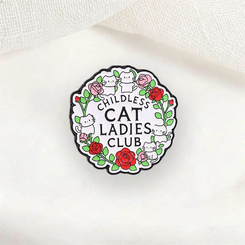 Lustiges Slogan-Zitat, gemischtes Emaille-Abzeichen-Set, wütende Katze, Rose, Arbeitsanweisungs-Zitat, Pins, humorvolle Gesundheits-Metallbroschen für Freunde – Detail 7