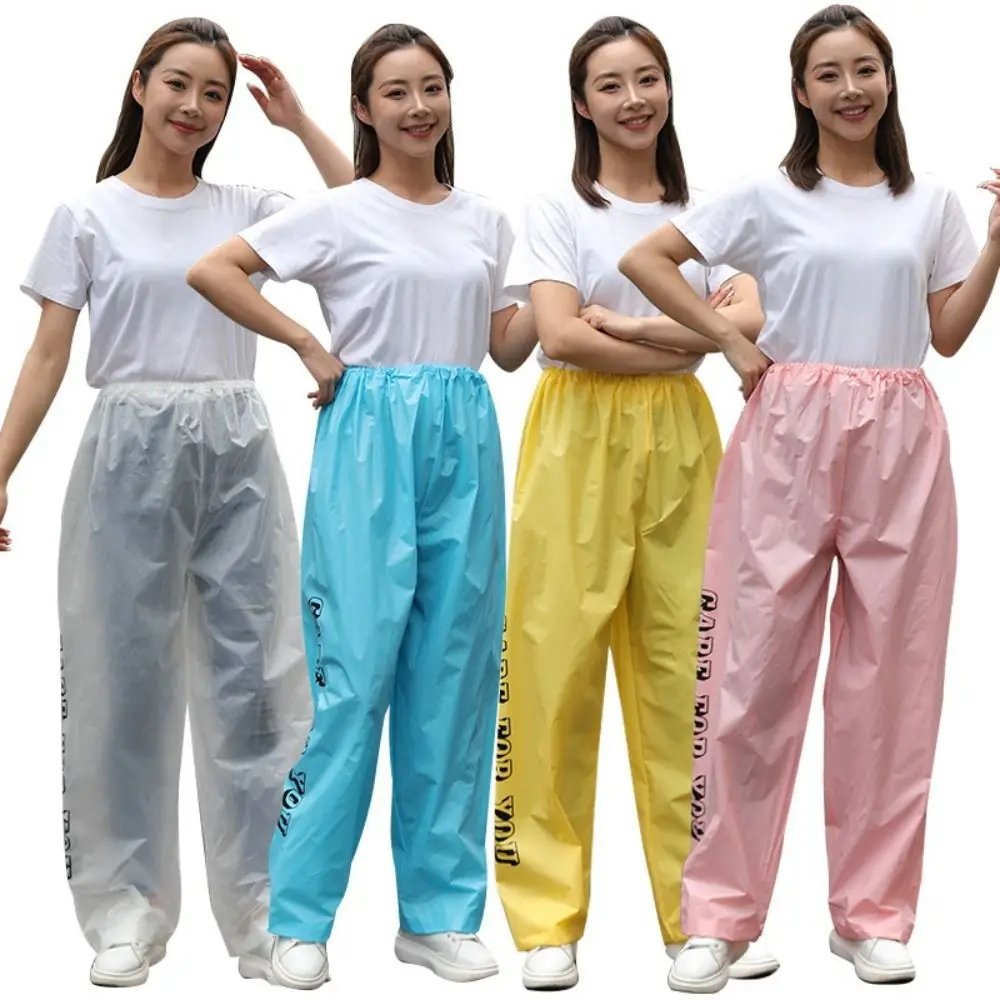 

Portable Waterproof Hiking Rain Pants Long Pants Quick Dry Mountain Rain Trousers Anti-UV EVA Camping Pants Unisex