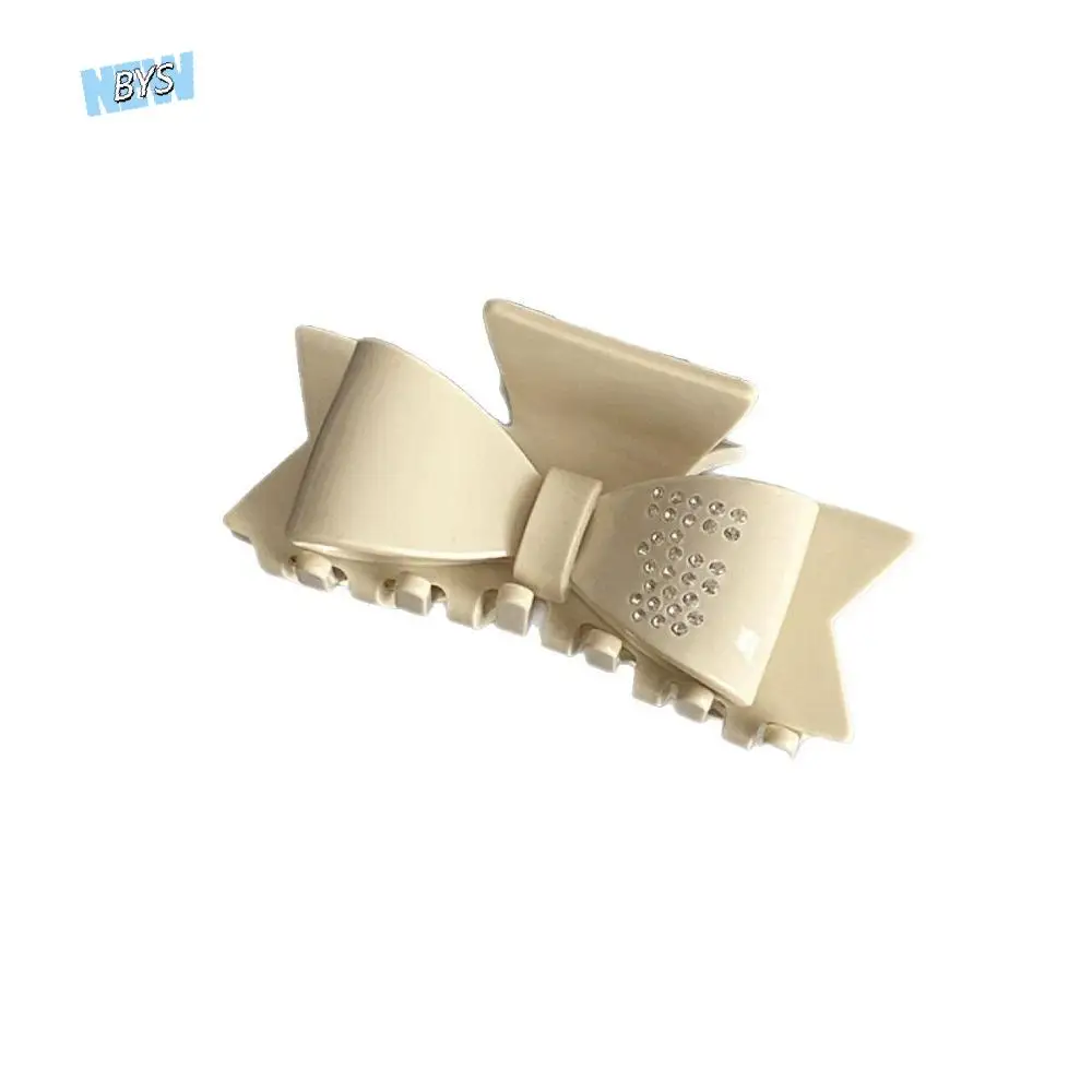 

Fashion Rhinestone Bowknot Hair Claw Elegant Shiny Acetate Shark Clip Headwear Korean Style Small Hair Clip Girls