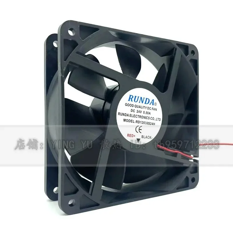 for RUNDA RD12038S24H 12cm 12038 24V 0.36A Exhaust Fan for Welding Machine Original Replacement Cooling Blower