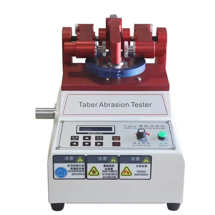 ASTM Standard Leather Painting Abrasion Tester/Taber Rotary Platform AbraserAbrasion Tester/Leather Torsion Resistance Tester