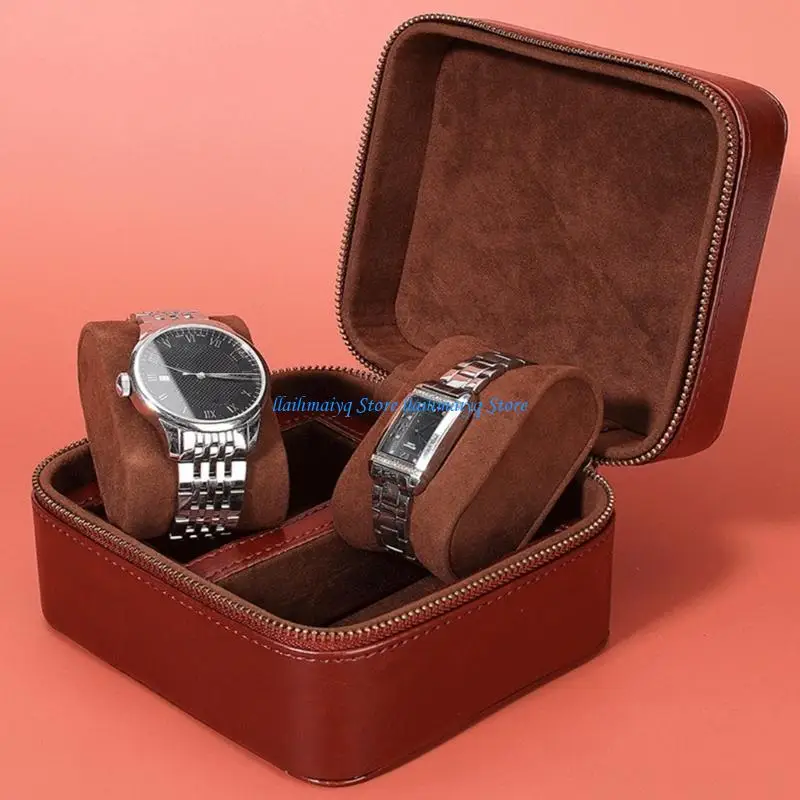 573B Watch Display Case لمحبي ساعة Watch Pu Leather Writhatch Case Jewelry