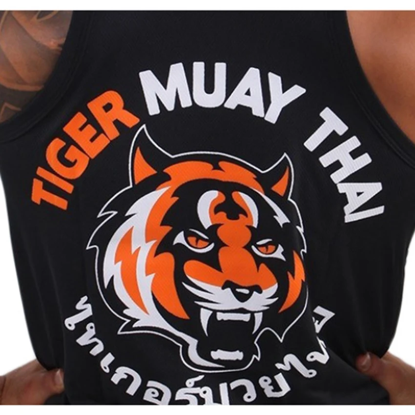 DUELTIGER Black Tiger Muay Thai MMA gilet da allenamento traspirante assorbente MMA Muay Thai abbigliamento Short uomo pantaloncini da boxe Jaco