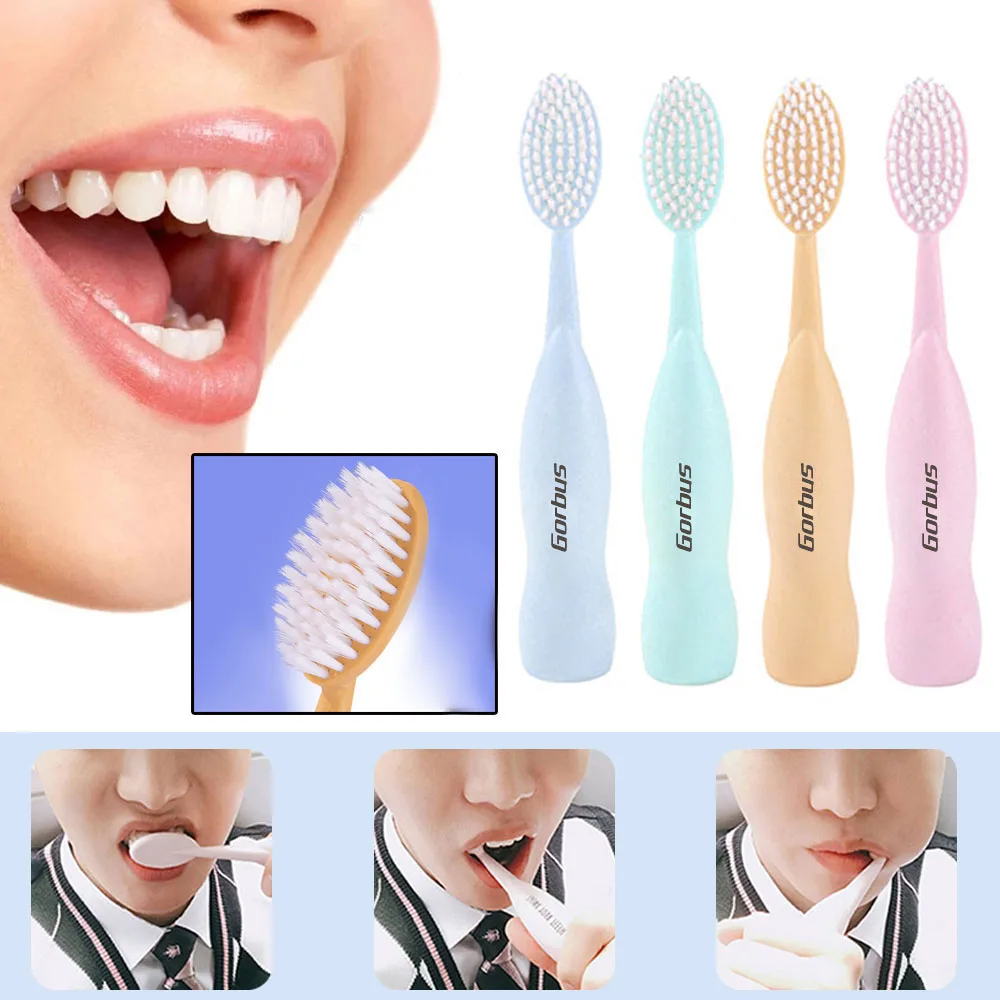 

Soft Bristle Wide Head Toothbrush Deep Dental Cleaning Brushes Teeth Whitening Toothbrush For Adult Oral Hygiene Supplies