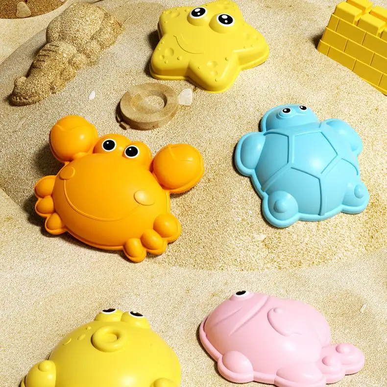 เป็นมิตรกับสิ่งแวดล้อมการ์ตูนกระต่ายทรายปราสาทอาคารชุดสําหรับเด็กชายหาดชุดของเล่นพลั่ว,ถังนาฬิกาทรายกลางแจ้งเล่นทรายของเล่น