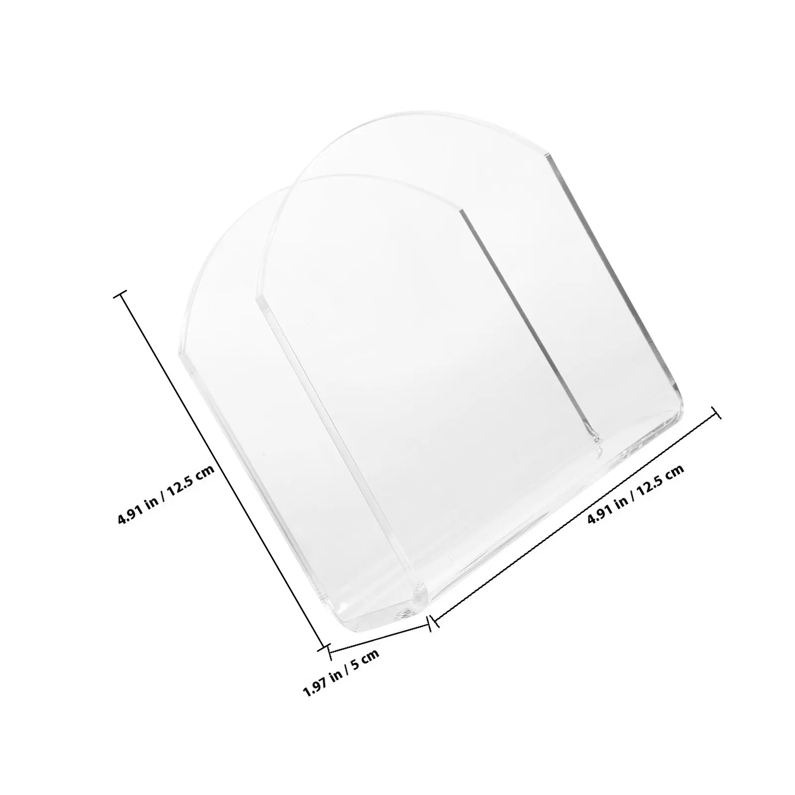 Modern Acrylic Serviette Holder Sleek Freestanding Napkin Rack for Dining Table Kitchen Counter Decorative Tissue Storage Stand
