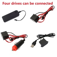 Led Lights for Car Interior Decorative Lamp USB Driver Wiring Control Cigarette Drive EL Wiring Neon Strip