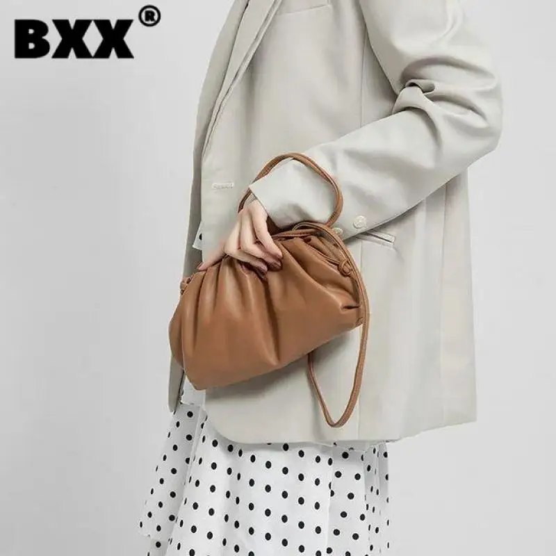 bxx headbag monocromatico feminino couro macio bolsa tiracolo de ombro bolsa de viagem feminina bolsas elegantes casuais nova moda ab742 2024 01