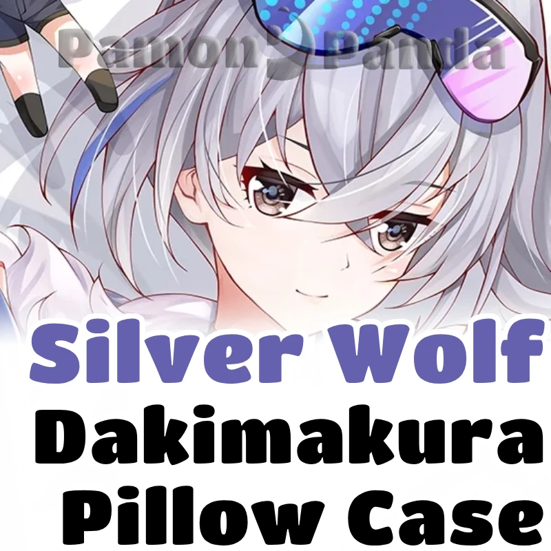 Silver Wolf Dakimakura Honkai Star Rail Hugging Pillow Case Full Body Cushion Cover Pillowcase Home Bedding Decor Otaku Gift MYT