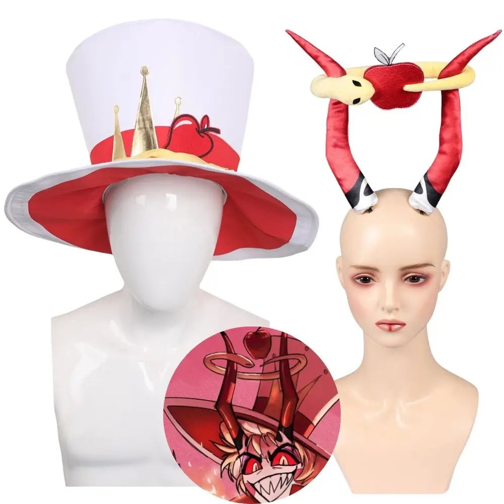 

Lucifer Cosplay Hat Headband Hair Clips Cartoon Hotel Costume Disguise for Adult Men Women Halloween Carnival Party Accessories