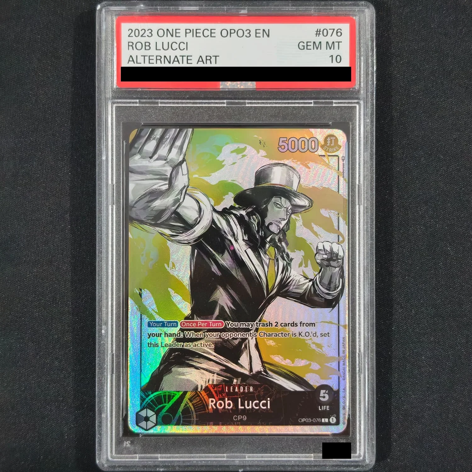 Self Made ONE PIECE English 10Points Rating Card Ace Kuro Arlong Nami Iceburg Lucci Linlin Katakuri OP03 Game Collection Toy - view 4