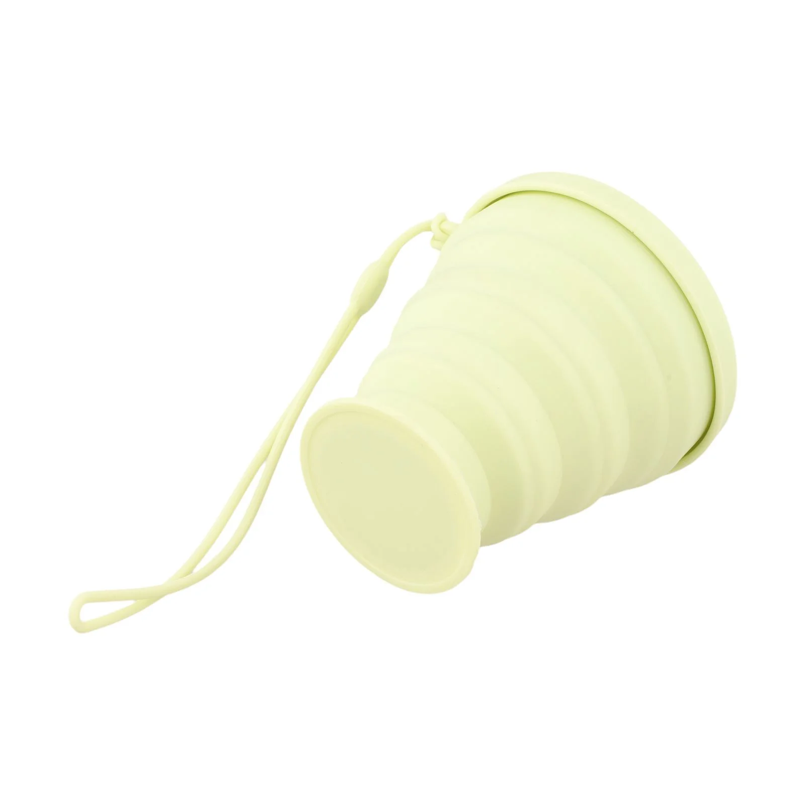 Beach Outings Apricot Foldable Camping Cup Hiking Mug Compact Size For Storage Everyday Use Hikers Convenience