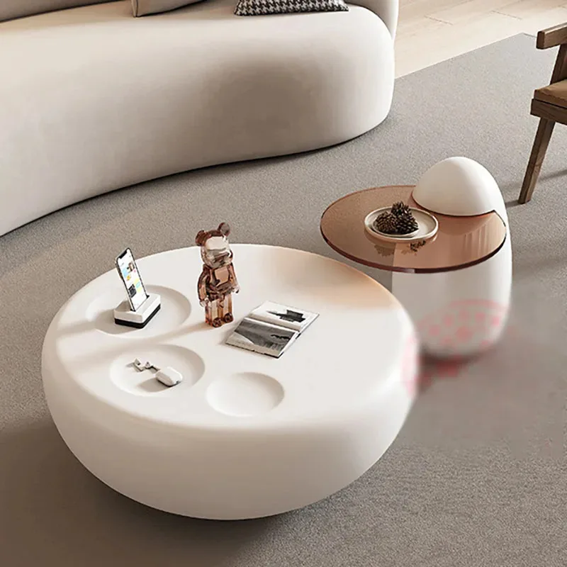 Modern Simple Coffee Tables White Nordic Unique Storage Side Table Premium Irregular Mesa Auxiliar Salon Living Room Furniture