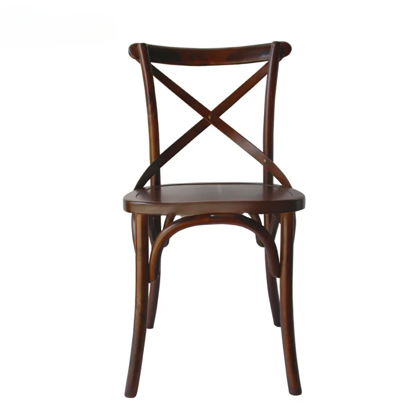 

Country Dining Chair Vintage Solid Wood Armchair