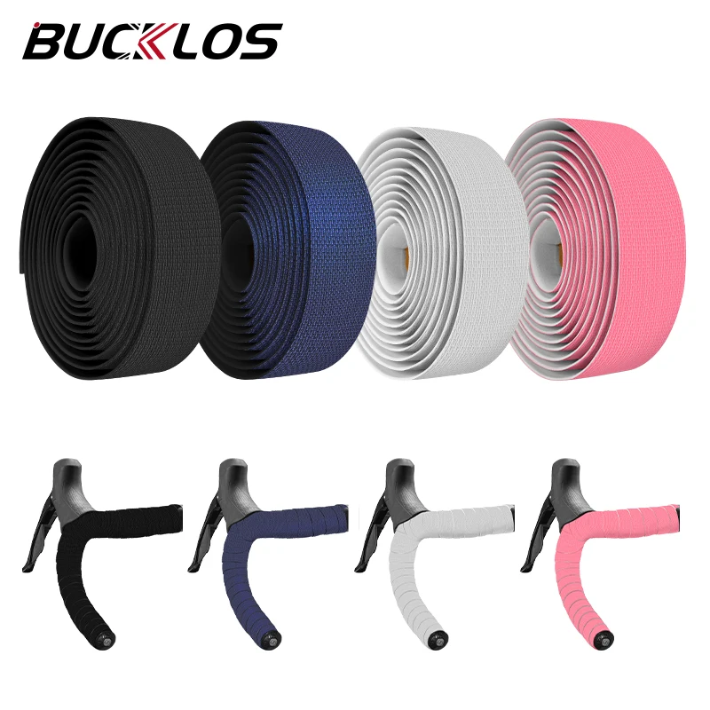 

BUCKLOS Road Bike Handlebar Tapes Soft Bicycle Handle Bar Cover Anti Slip Shock Absorber Road Gravel Racing Cycling Handles Wrap