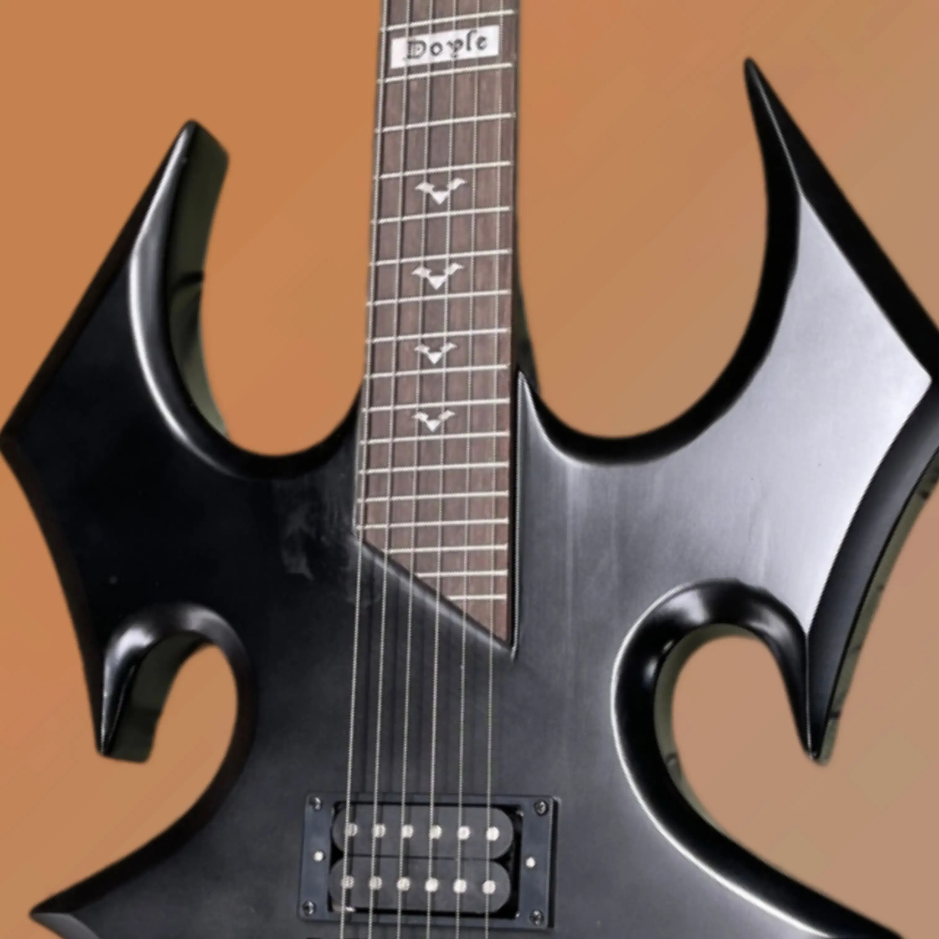 Matte Black Electric Guitar, Anti-fingerprint & Anti-scratch Guitars, Lightweight Cutout Design for Rock Stage Playing Guitarra