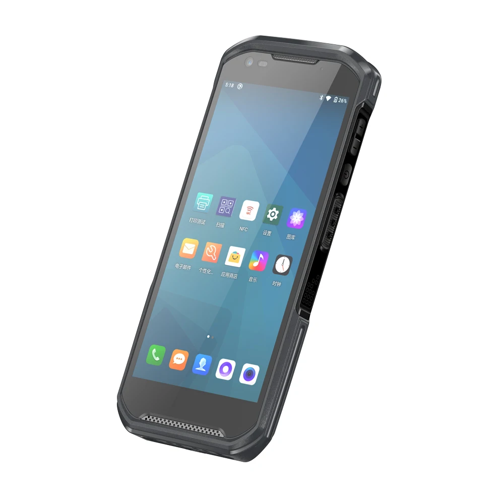 6G+64GB PDA Moblie Data Terminal Android 13 Rugged High Performance 1D 2D Barcode Scanner NFC 5200mah Battery MTK6769 Google GMS