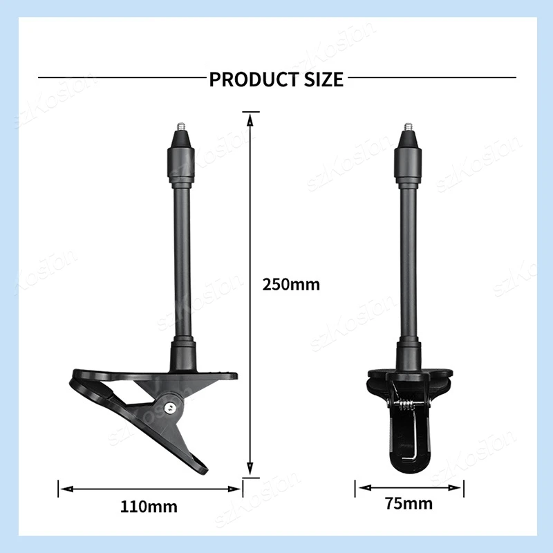 No Punching Protable Flexible Camera Clamp Mount Baby Monitor Camera Holder Stand Webcam Holder Bendable Bracket Base With Clip