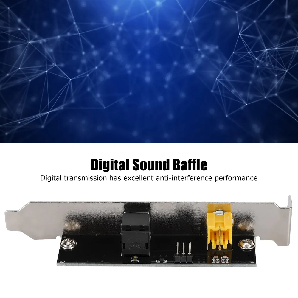 DTSAC3LPCM Digital Baffle 24BIT 192KHz Digital Interface Optical Fiber Coaxial Baffle SPDIF Interface Universal Motherboard