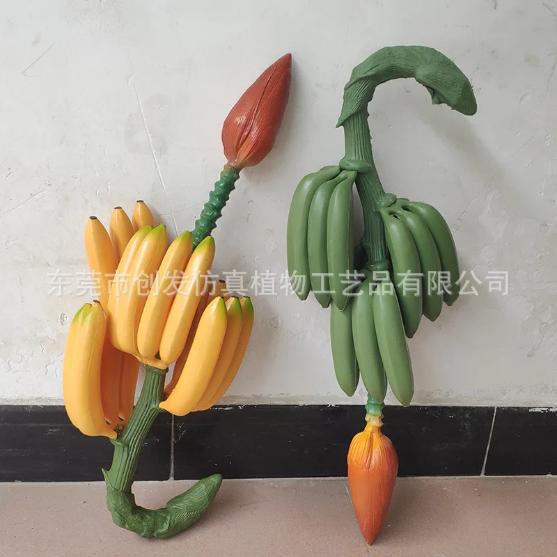 Bananes Artificielles Tuxiaobu Lot De 2 Peignes - Décoration Fruits Réalistes
