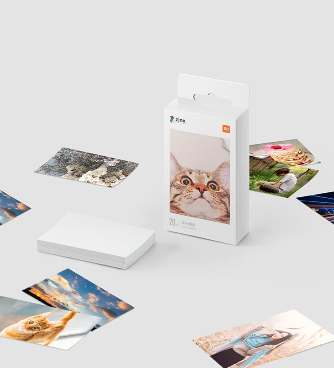 Original Xiaomi ZINK Pocket Printer Paper Self-adhesive Photo Print 50/100/150/300 Sheets Xiaomi 3inch Mini Printer Papers