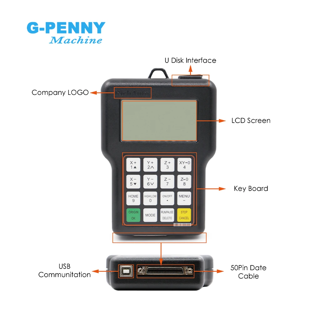 Motion Controller para CNC Router Machine, Versão em Inglês, RichAuto, DSP A11, 3 Axis, A11E, Frete Grátis